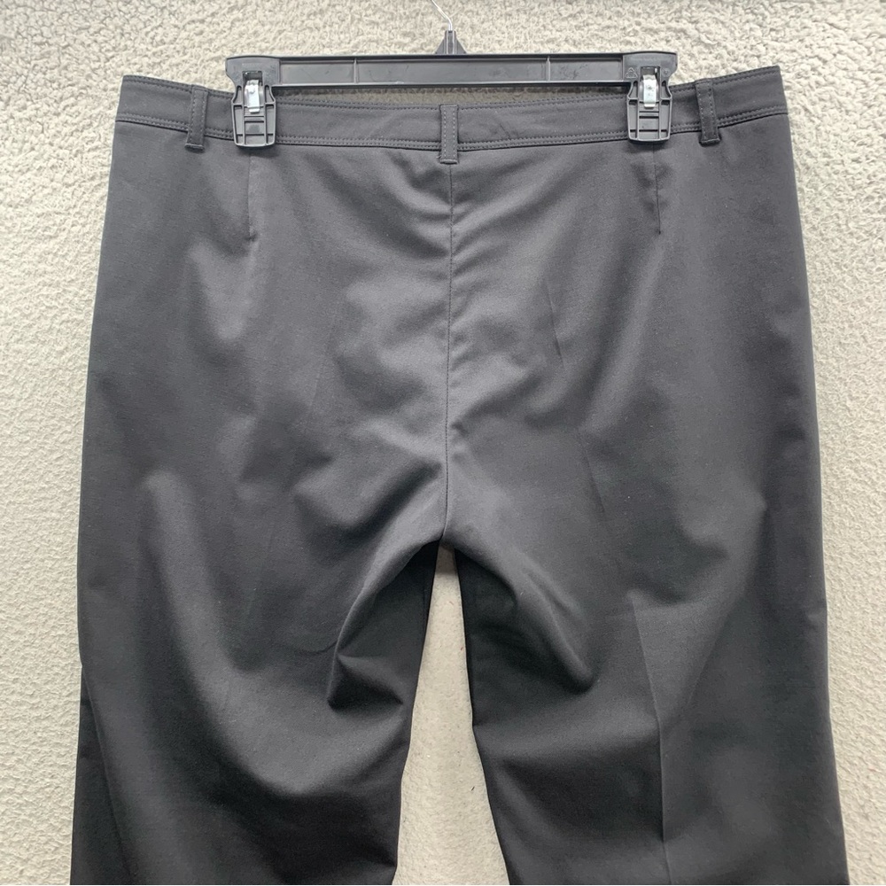Burberry London Black Wool Flat Front Straight Leg Pants Women's Size US 10 - Picture 13 of 13